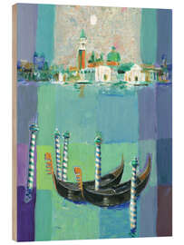 Hout print Venice from San Giorgio