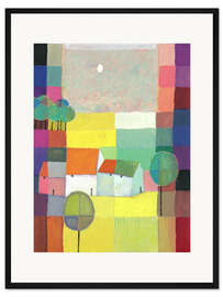 Gerahmter Kunstdruck Frühling auf dem Land