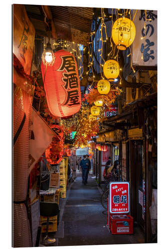 Gallery print Glowing Lampions in Tokyo