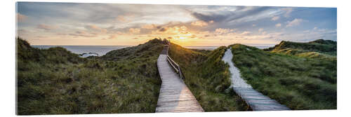 Acrylglas print Sunset on Amrum