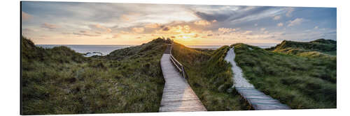 Stampa su alluminio Sunset on Amrum