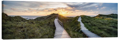 Stampa su tela Sunset on Amrum