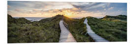 Tableau en PVC Sunset on Amrum