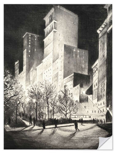 Autocolante decorativo Three AM, A Corner by Madison Avenue (2 AM New York and Metropolis)
