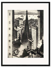 Gerahmter Kunstdruck The Temple of New York