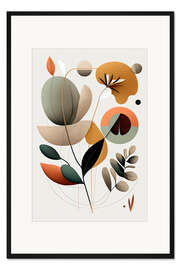 Gerahmter Kunstdruck Florale Kunst