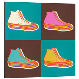 Magnettafel Eine Auswahl an Sneakers