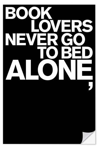 Sisustustarra Book Lovers Never Go To Bed Alone, I