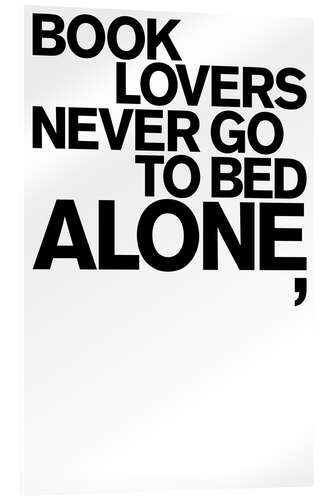 Quadro em acrílico Book Lovers Never Go to Bed Alone, II