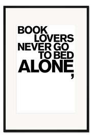 Gerahmter Kunstdruck Book Lovers Never Go to Bed Alone, II