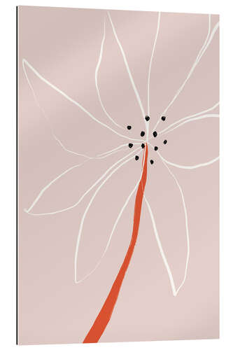 Cuadro de plexi-alu Abstract Flower No 1