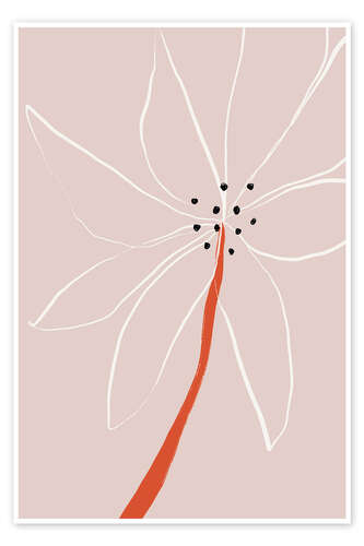 Poster Abstract Flower No 1