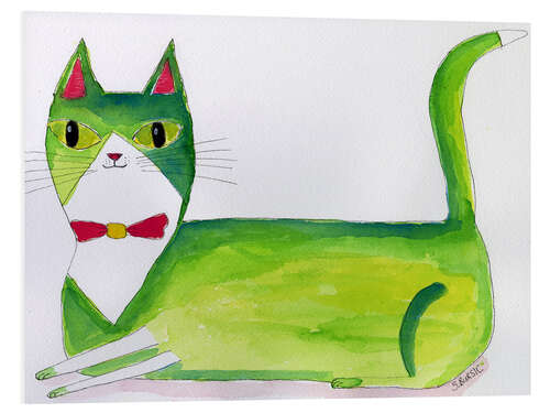Tableau en PVC The Green Cat