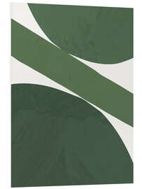 Hartschaumbild Green Abstract