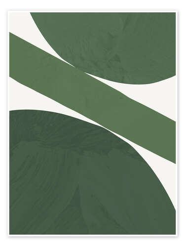 Poster Green Abstract