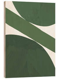 Holzbild Green Abstract