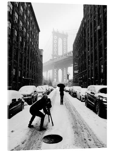 Tableau en verre acrylique Winter in New York City