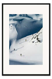 Gerahmter Kunstdruck Den Berg hinauf