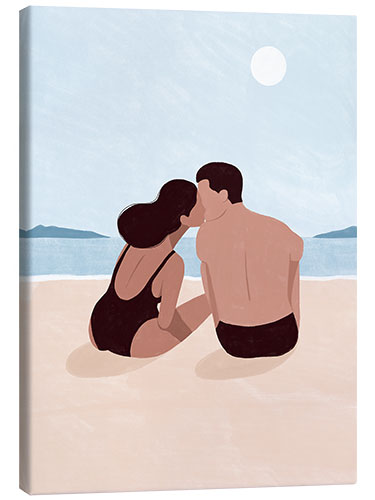 Canvas-taulu The First Kiss