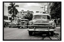 Gerahmter Kunstdruck Oldtimer in Kuba