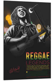 Aluminium print Reggae Music, Legend Series