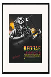 Gerahmter Kunstdruck Reggae Music, Legend Series