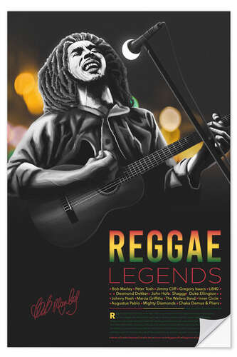 Wall sticker Reggae Music, Legend Series