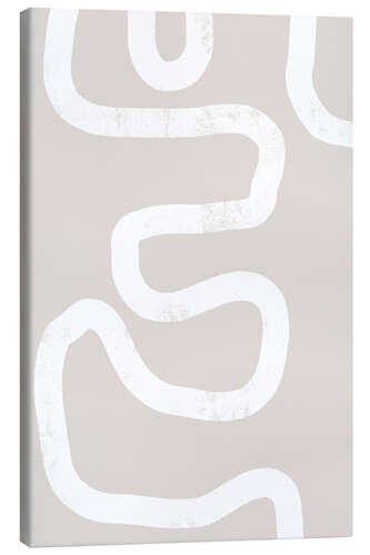 Canvas-taulu Abstract Lines in White II