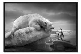 Gerahmter Kunstdruck Friends Who Will Never Meet