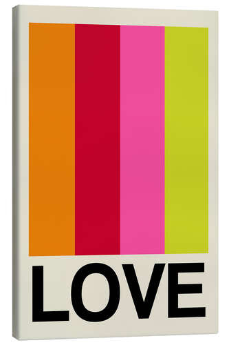 Canvas print Retro Love