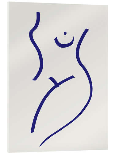 Acrylic print Nude Blue