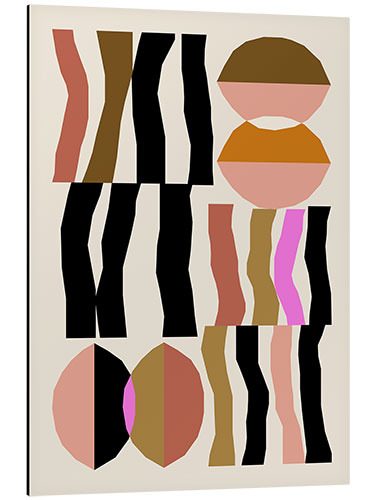 Aluminium print Abstract Composition