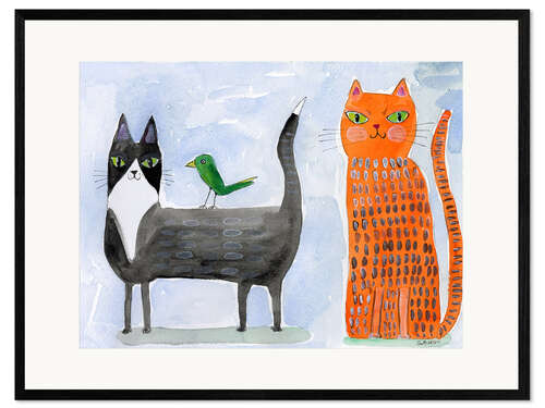 Innrammet kunsttrykk Unusual Friends