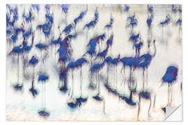 Wall sticker Sensory Impressions - Blue Flamingo