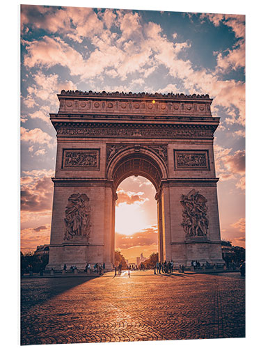 Foam board print Arc de Triomphe, Paris