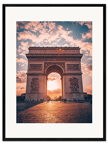 Ingelijste kunstdruk Arc de Triomphe, Paris