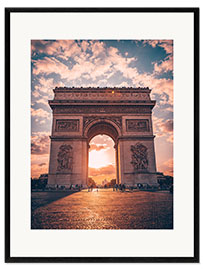 Ingelijste kunstdruk Arc de Triomphe, Paris