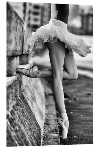 Acrylic print Ballet Dancer on a Wall