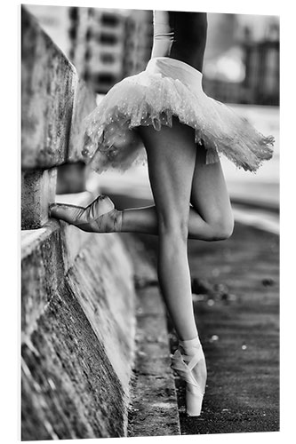 PVC print Ballet Dancer on a Wall