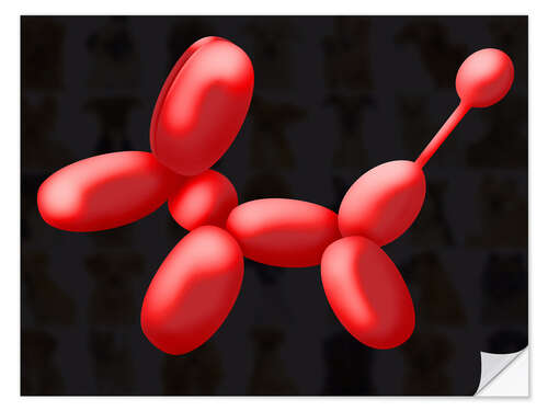 Naklejka na ścianę Balloon Dog