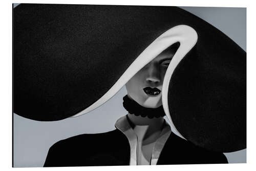 Cuadro de aluminio Glyph - Woman in Hat