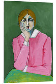 Magnettafel Vintage Lady in Pink