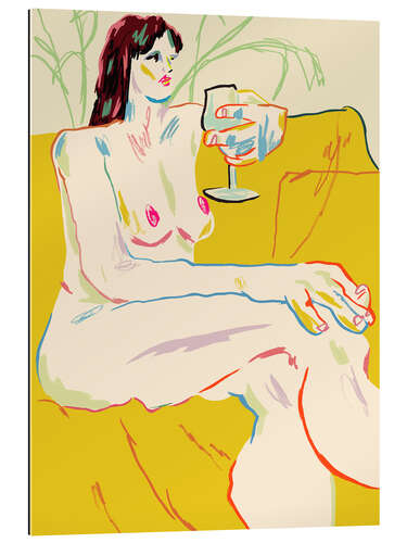 Gallery print Girl With A Wineglass