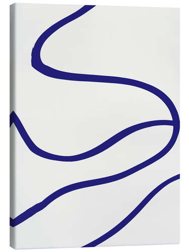 Canvas print Blue Lines