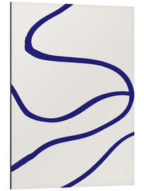 Magnettafel Blaue Linien