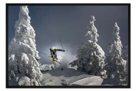 Gerahmter Kunstdruck Ski is Life