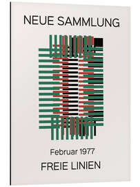 Magnettafel Neue Sammlung, Freie Linien