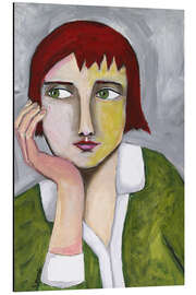 Magnettafel Nachdenkende Frau