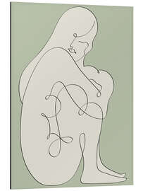 Magnettafel Innerer Frieden auf Salbeigrün