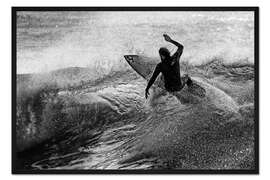 Gerahmter Kunstdruck Wassersport mit Nervenkitzel
